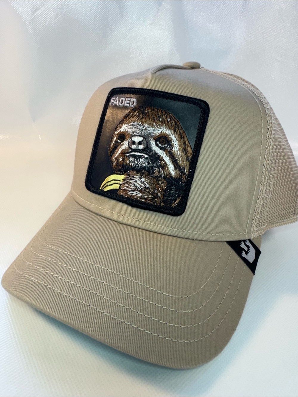 The Faded Sloth Hat Goorin Bros The Farm Trucker SnapBack Limited Edition New